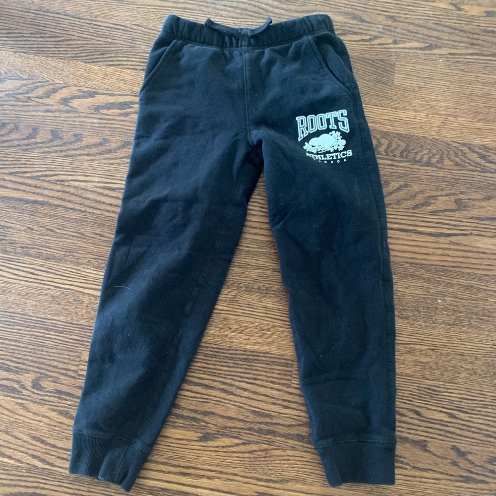 GIRLS BLACK ROOTS JOGGING PANTS